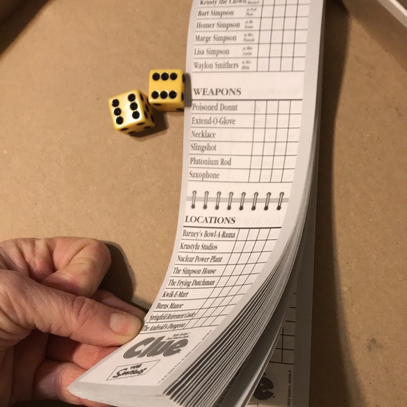 Simpsons Clue 2nd Addition Board Game - Picture 7 of 13